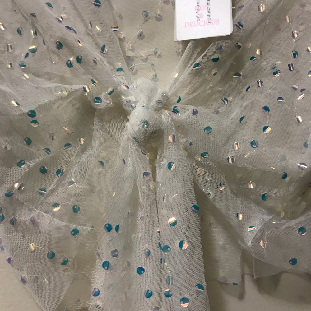 Hot & Delicious Mesh Tie Front Wrap - Picture 4 of 4